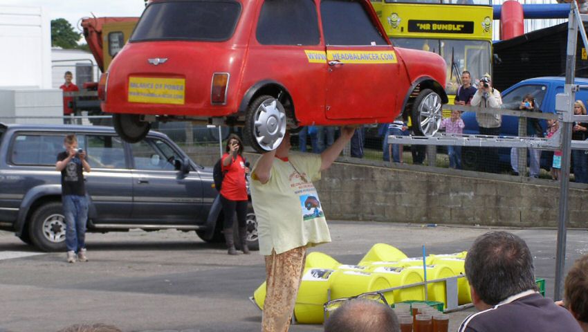 How long could you balance a car on your head?                                                                                                                                                                                                            